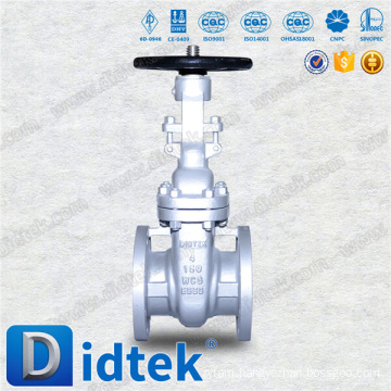 Didtek Top Quality Oil Bolted Bonnet Handwheel Stainless steel gate valve with rising stem